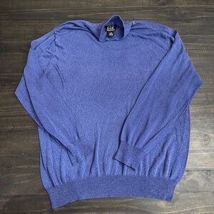 Jos. A. Bank 100% Silk Men's Turtleneck Sweater in Rich Blue - Size XXL